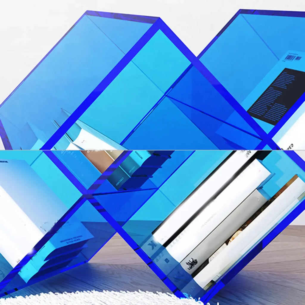 Espositore/Libreria Geometrica da Tavolo in Acrilico