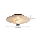Plafonnier cylindrique moderne couleur pierre beige pour couloir