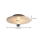 Plafonnier cylindrique moderne couleur pierre beige pour couloir