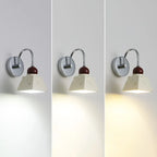 Applique murale géométrique à LED avec abat-jour en résine pour salon