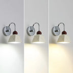 Applique murale géométrique à LED avec abat-jour en résine pour salon