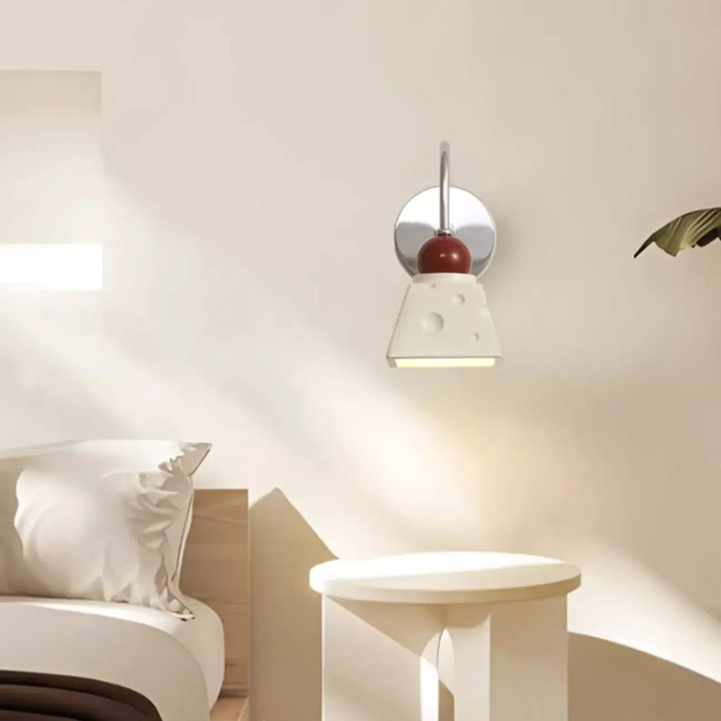 Applique murale géométrique à LED avec abat-jour en résine pour salon