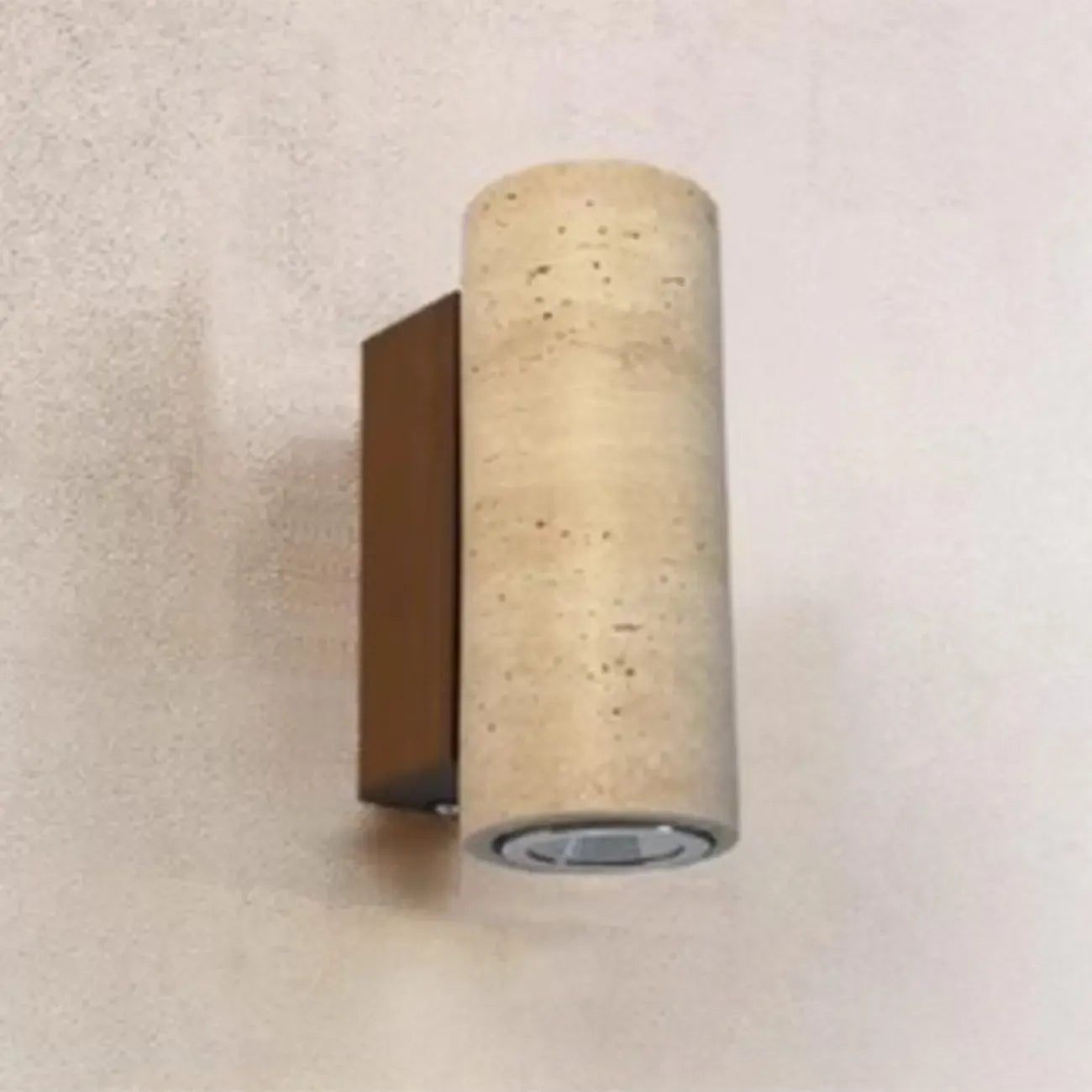 Applique murale minimaliste géométrique en pierre beige réglable