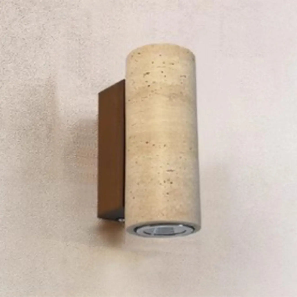 Applique murale minimaliste géométrique en pierre beige réglable