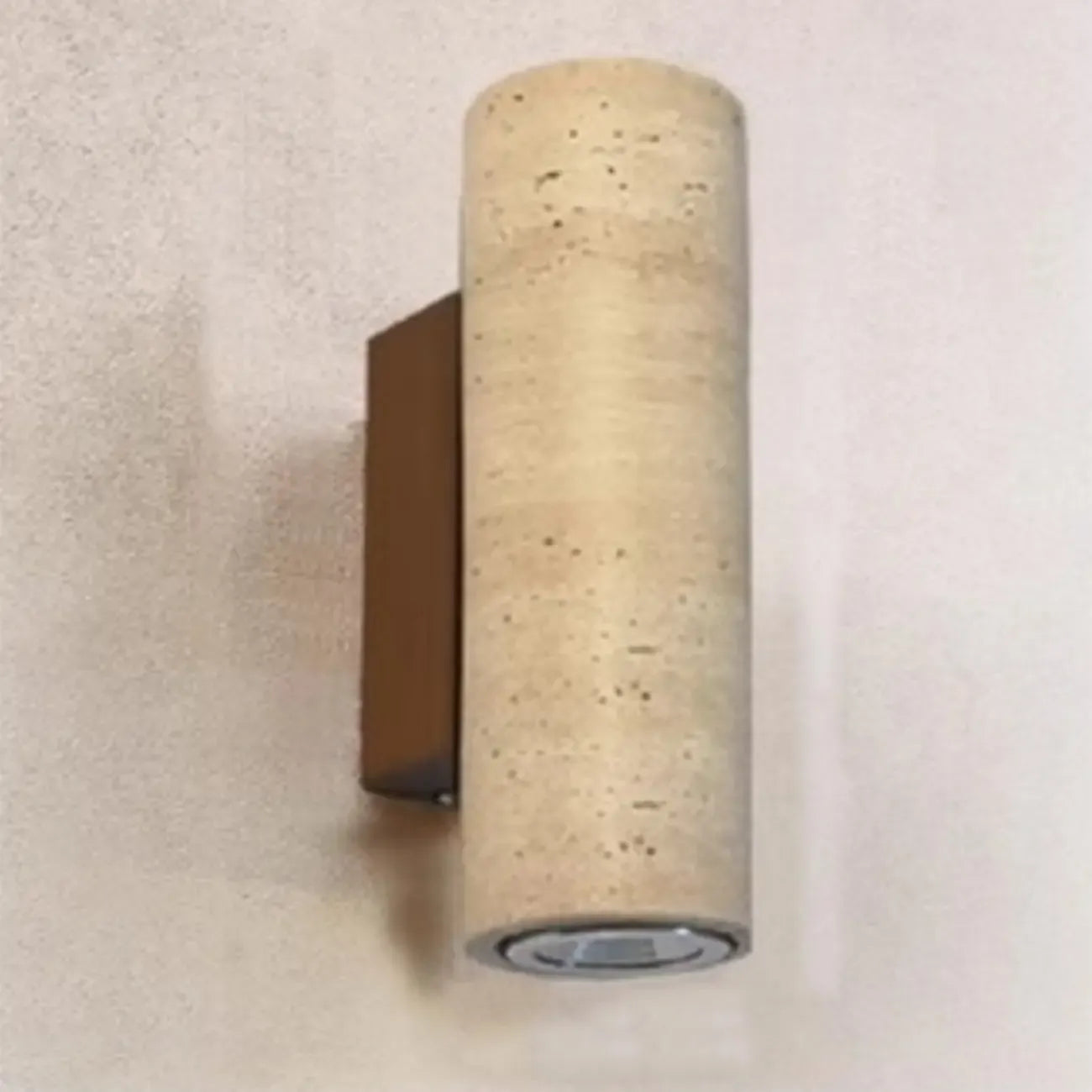 Applique murale minimaliste géométrique en pierre beige réglable