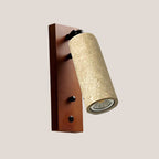 Applique murale minimaliste géométrique en pierre beige réglable