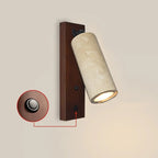 Applique murale minimaliste géométrique en pierre beige réglable