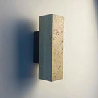 Applique murale minimaliste géométrique en pierre beige réglable