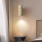 Applique murale minimaliste géométrique en pierre beige réglable