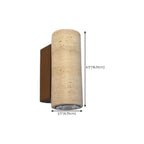 Applique murale minimaliste géométrique en pierre beige réglable