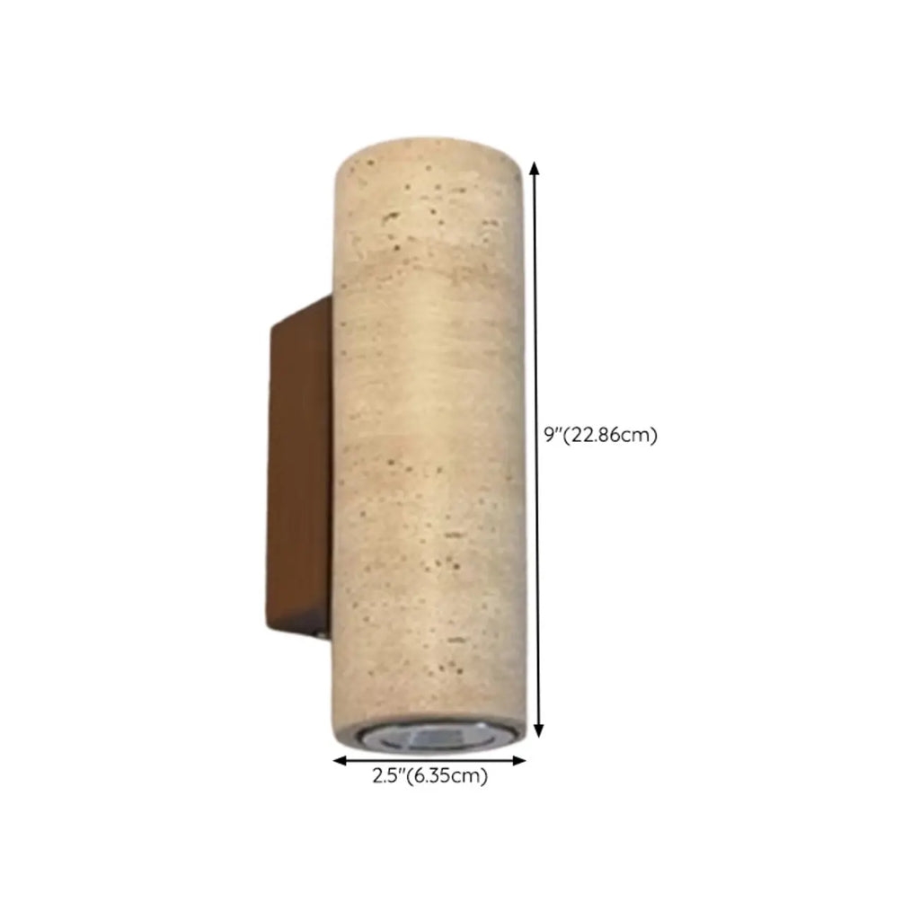 Applique murale minimaliste géométrique en pierre beige réglable