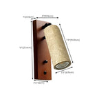 Applique murale minimaliste géométrique en pierre beige réglable