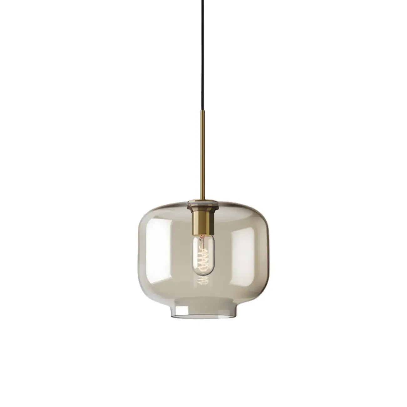 Suspension moderne en verre avec cordon réglable pour salle à manger