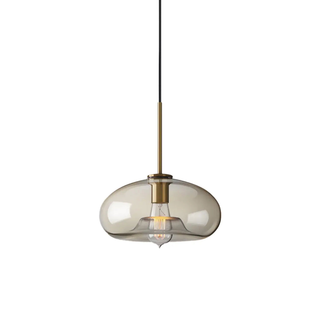 Suspension moderne en verre avec cordon réglable pour salle à manger