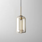Suspension moderne en verre avec cordon réglable pour salle à manger