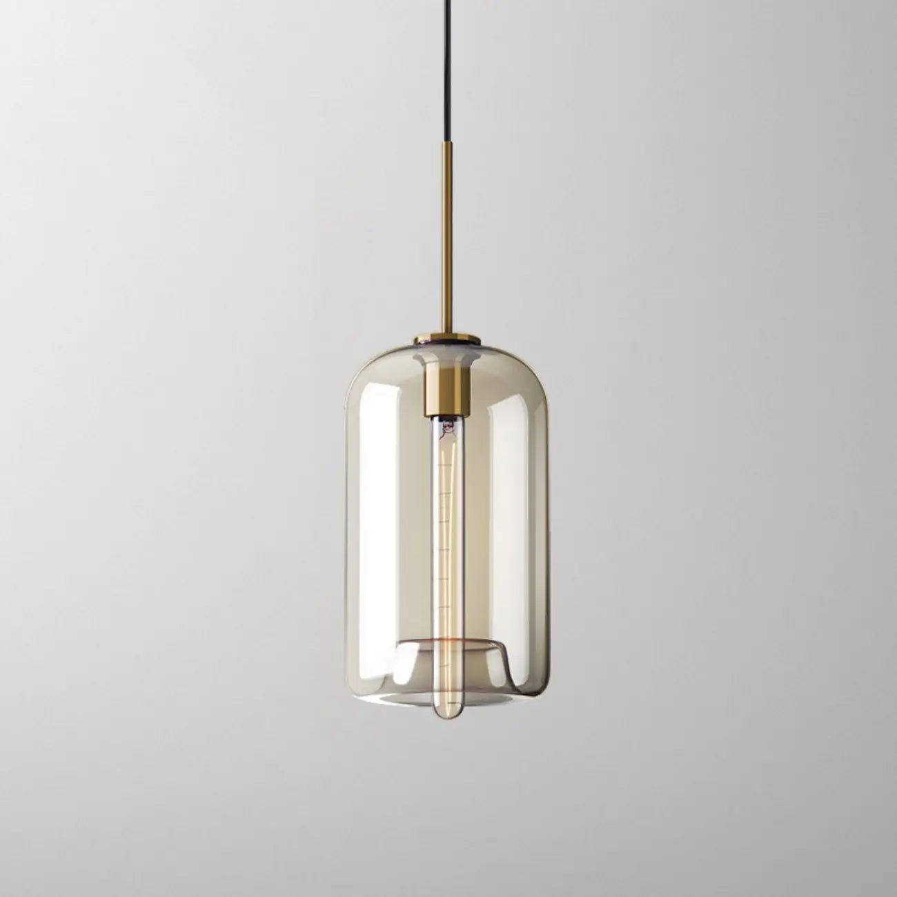 Suspension moderne en verre avec cordon réglable pour salle à manger
