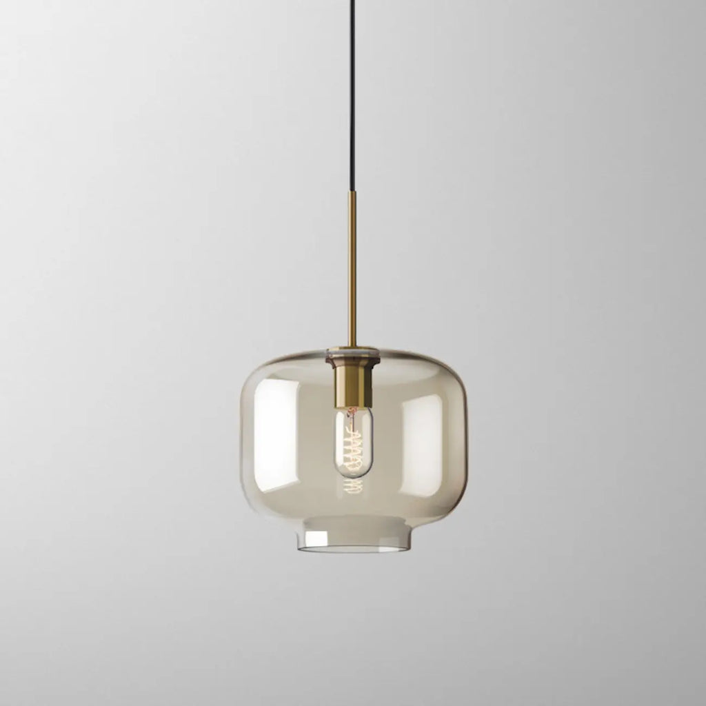 Suspension moderne en verre avec cordon réglable pour salle à manger