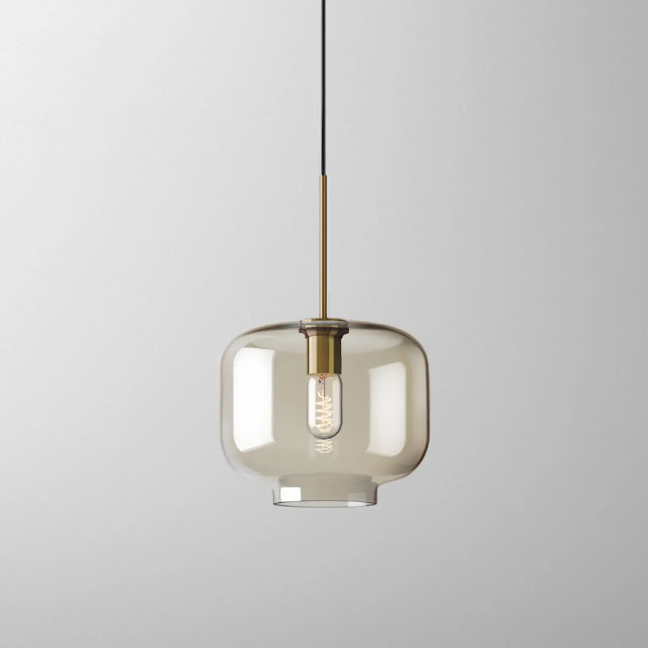 Suspension moderne en verre avec cordon réglable pour salle à manger