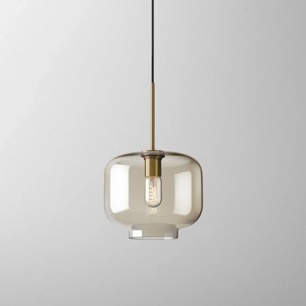 Suspension moderne en verre avec cordon réglable pour salle à manger
