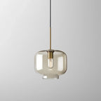 Suspension moderne en verre avec cordon réglable pour salle à manger