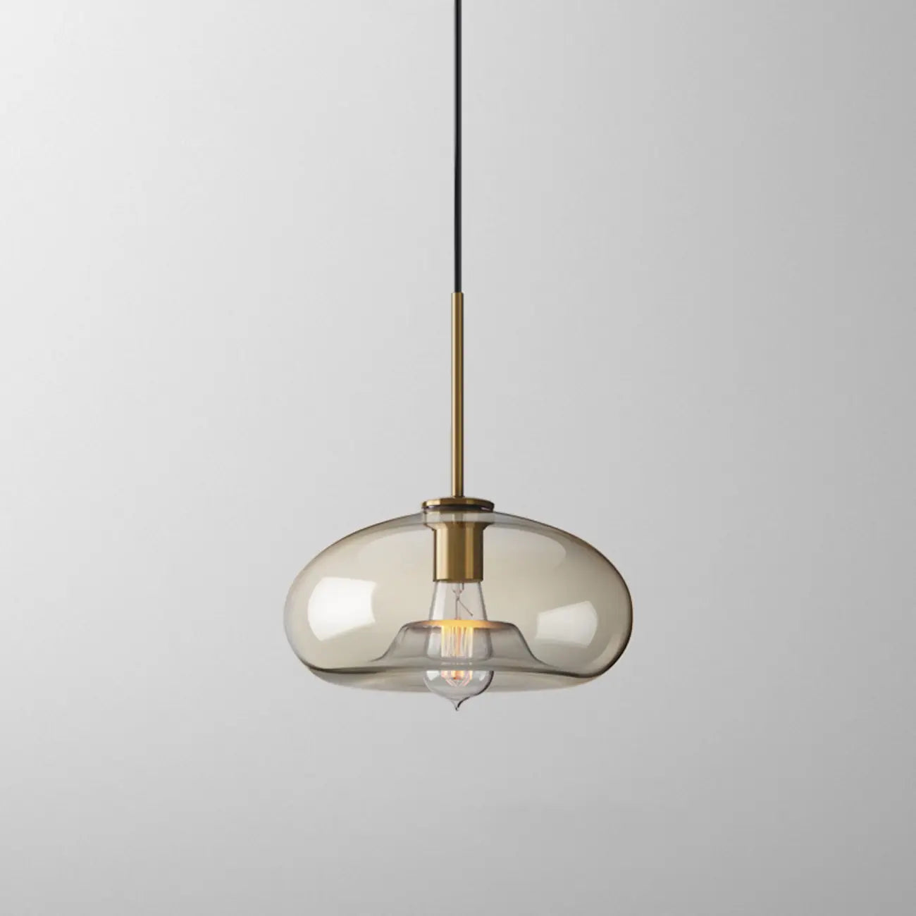 Suspension moderne en verre avec cordon réglable pour salle à manger