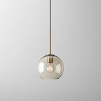Suspension moderne en verre avec cordon réglable pour salle à manger