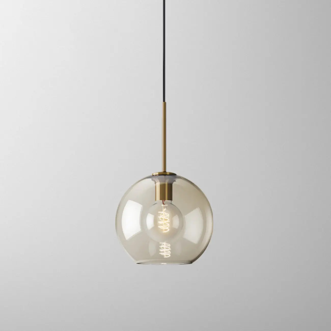 Suspension moderne en verre avec cordon réglable pour salle à manger
