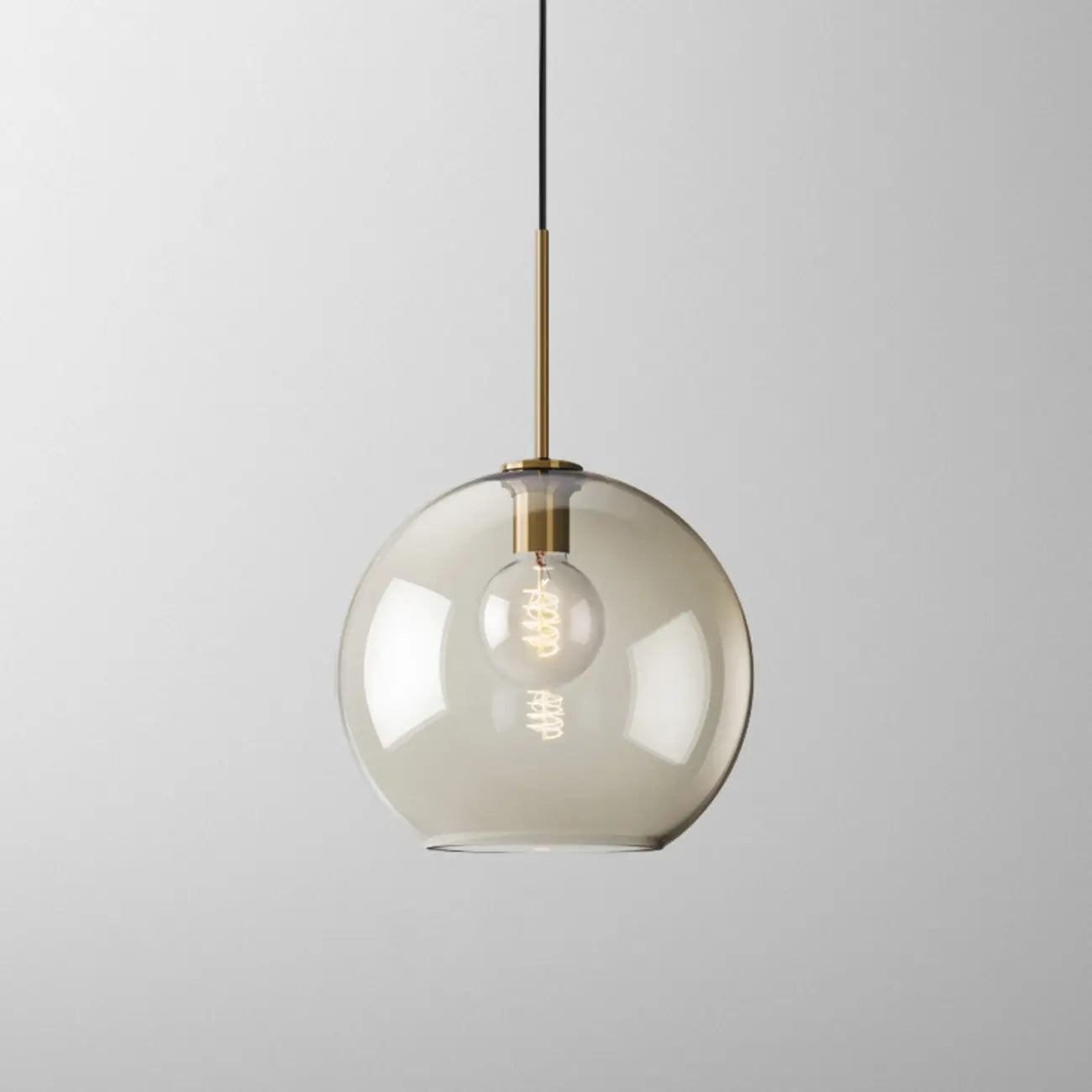 Suspension moderne en verre avec cordon réglable pour salle à manger