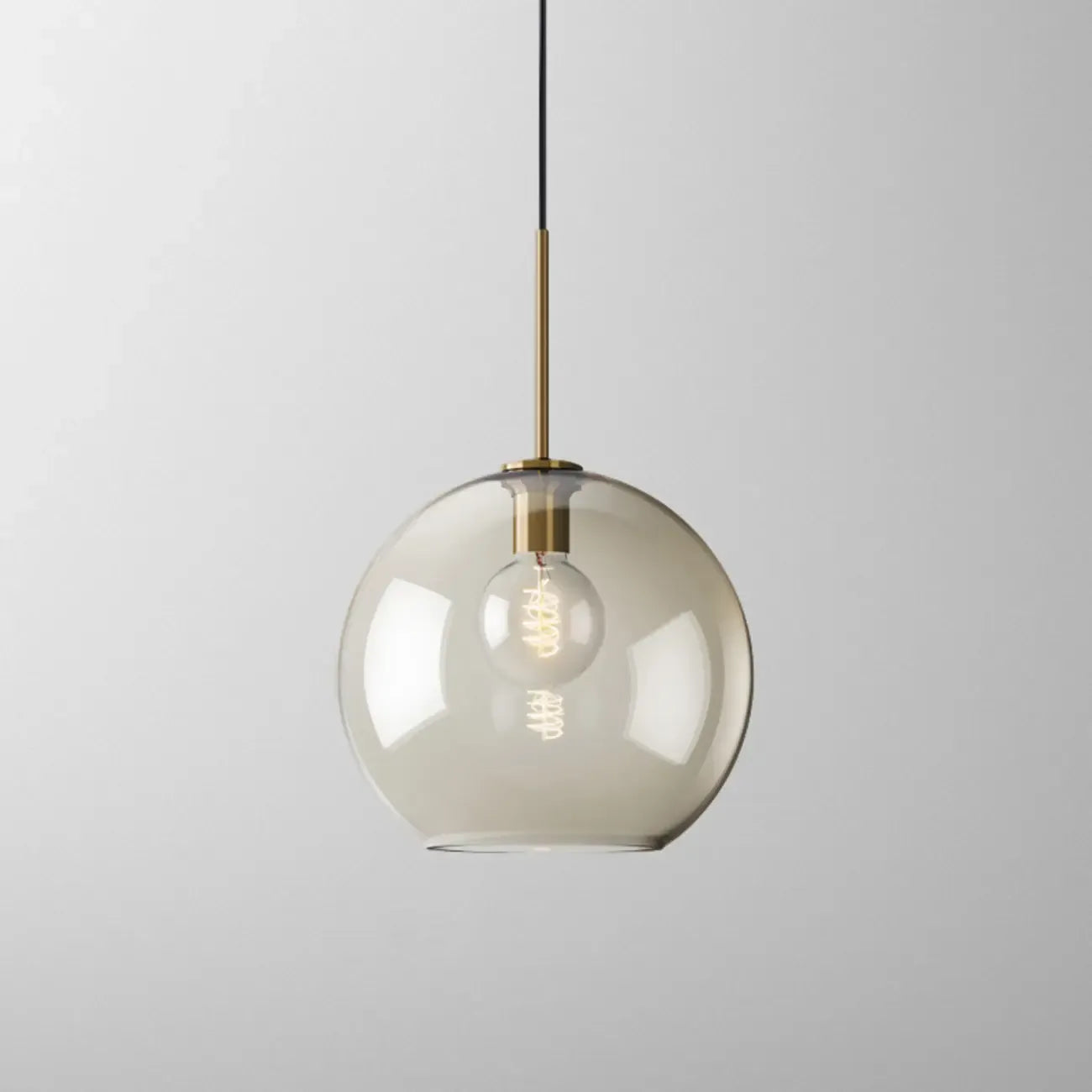 Suspension moderne en verre avec cordon réglable pour salle à manger