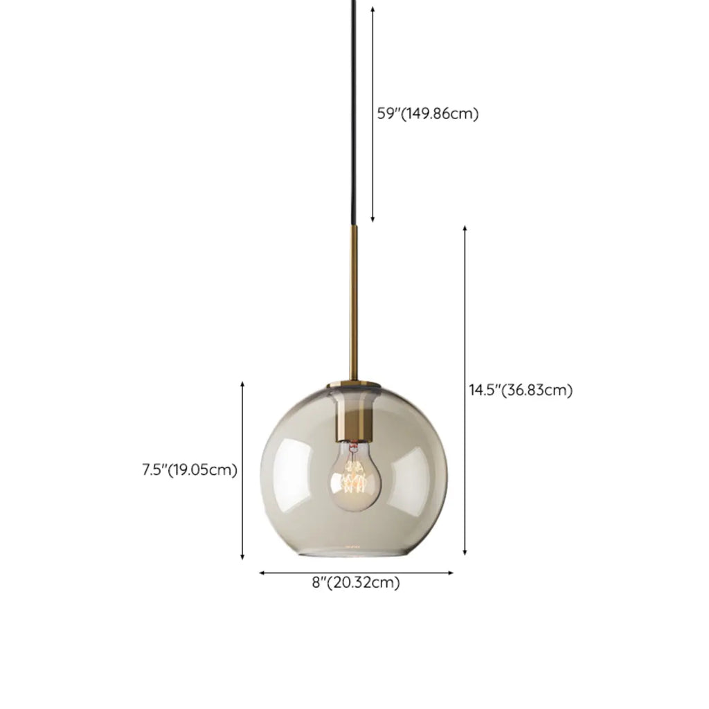 Suspension moderne en verre avec cordon réglable pour salle à manger