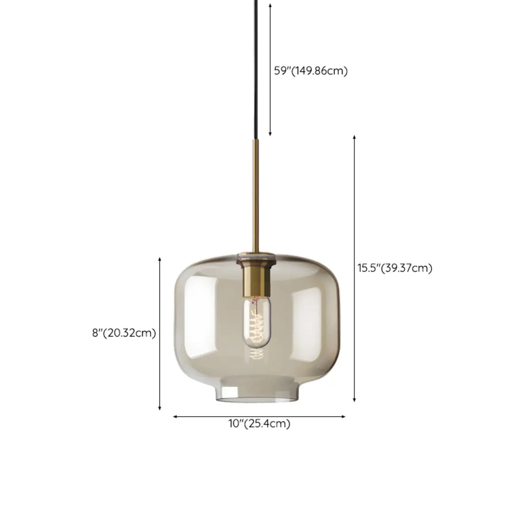 Suspension moderne en verre avec cordon réglable pour salle à manger