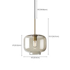 Suspension moderne en verre avec cordon réglable pour salle à manger