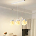 Suspension LED Ours et Lune pour enfants