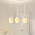 Suspension LED Ours et Lune pour enfants