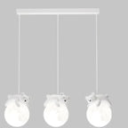 Suspension LED Ours et Lune pour enfants