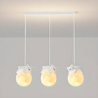 Suspension LED Ours et Lune pour enfants