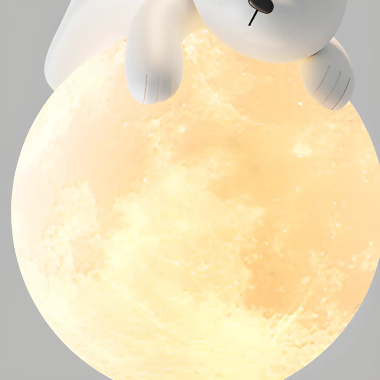 Suspension LED Ours et Lune pour enfants