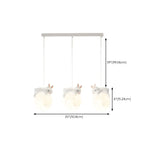 Suspension LED Ours et Lune pour enfants