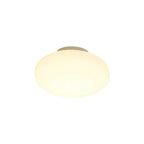 Plafonnier semi-encastré minimaliste en verre tambour à LED dimmable
