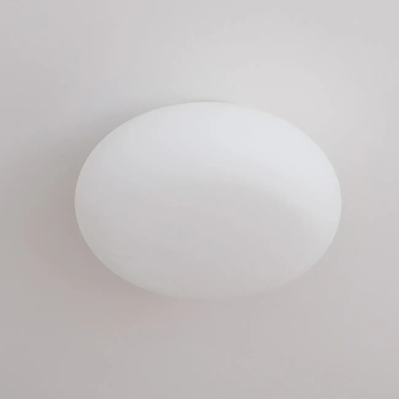 Plafonnier semi-encastré minimaliste en verre tambour à LED dimmable