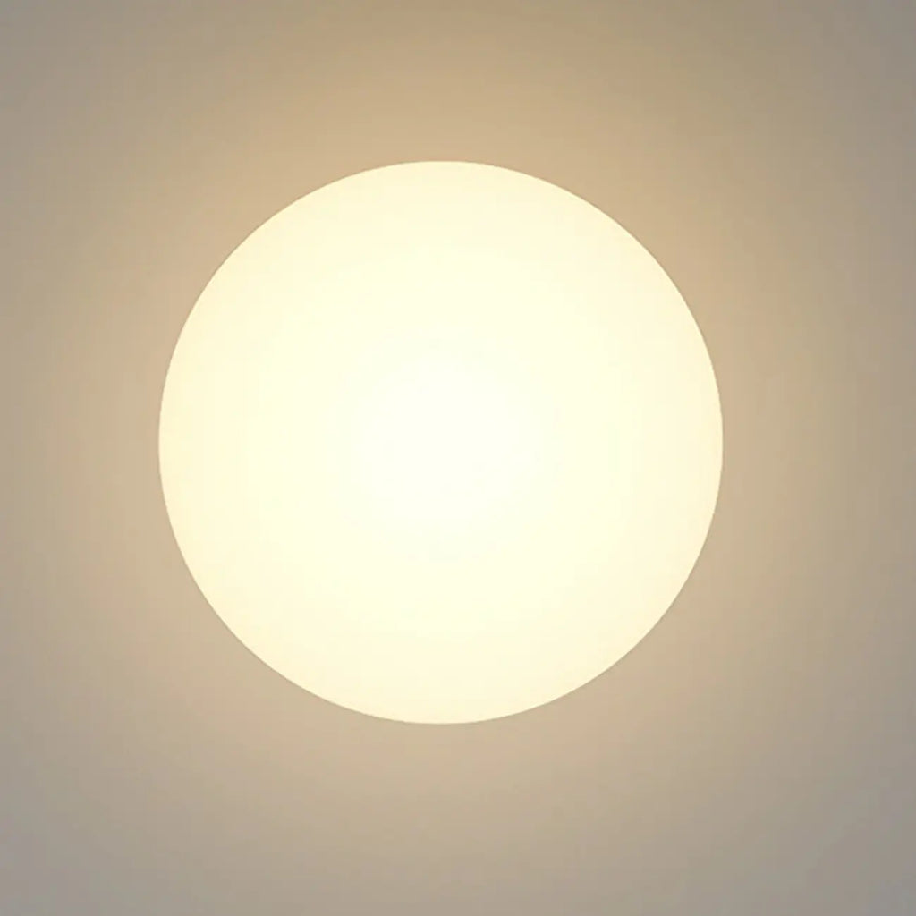 Plafonnier semi-encastré minimaliste en verre tambour à LED dimmable