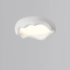 Plafoniera a filo dal design artistico con effetto crema acrilica