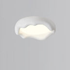 Plafoniera a filo dal design artistico con effetto crema acrilica
