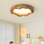 Plafoniera a filo dal design artistico con effetto crema acrilica