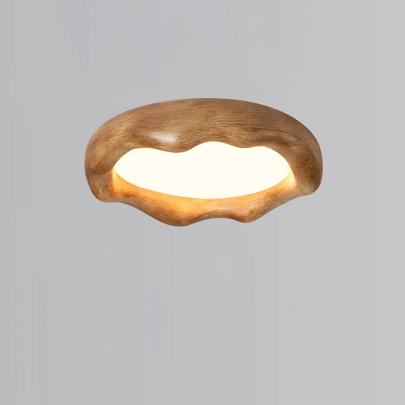 Plafoniera a filo dal design artistico con effetto crema acrilica