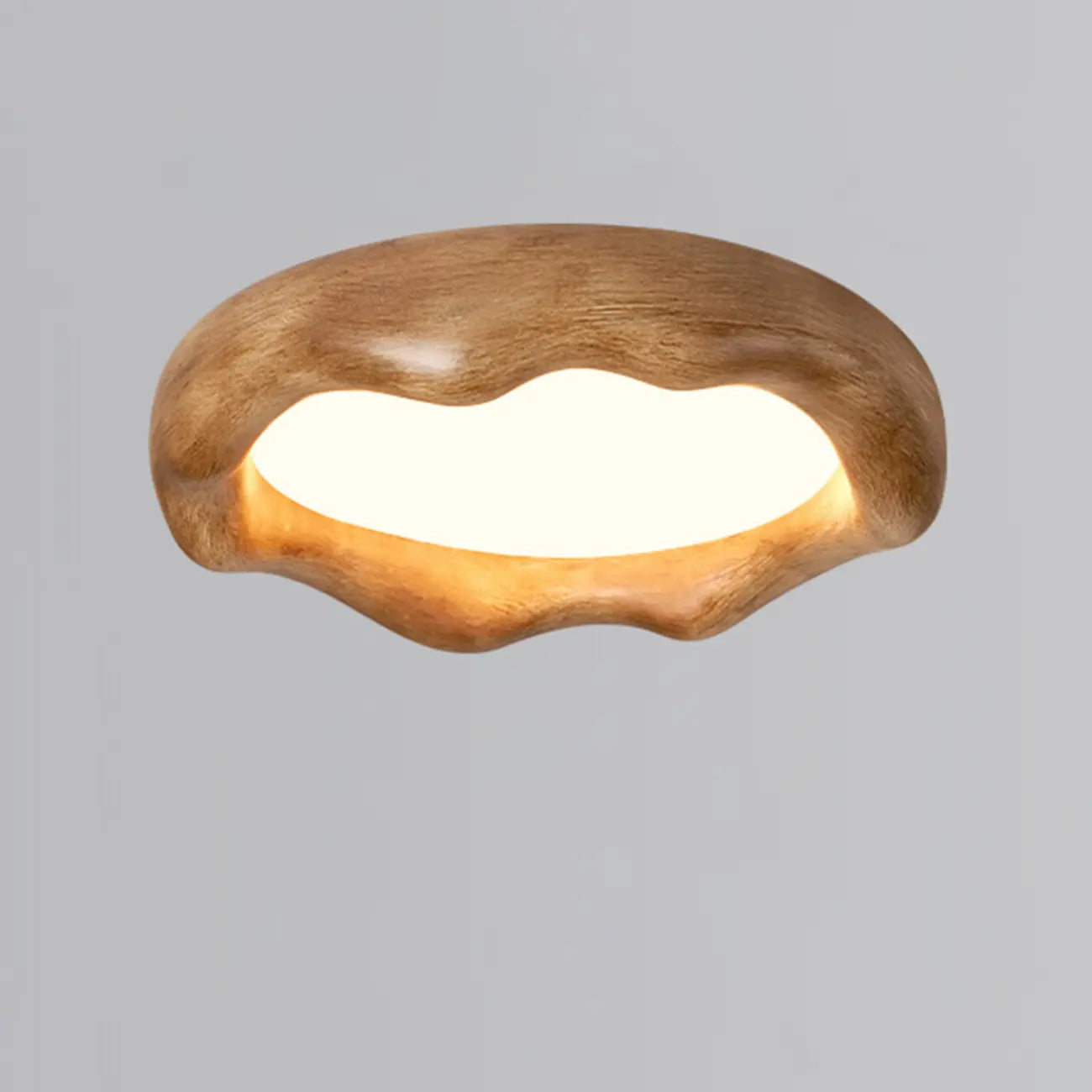 Plafoniera a filo dal design artistico con effetto crema acrilica