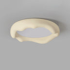 Plafoniera a filo dal design artistico con effetto crema acrilica