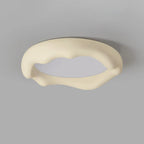 Plafoniera a filo dal design artistico con effetto crema acrilica