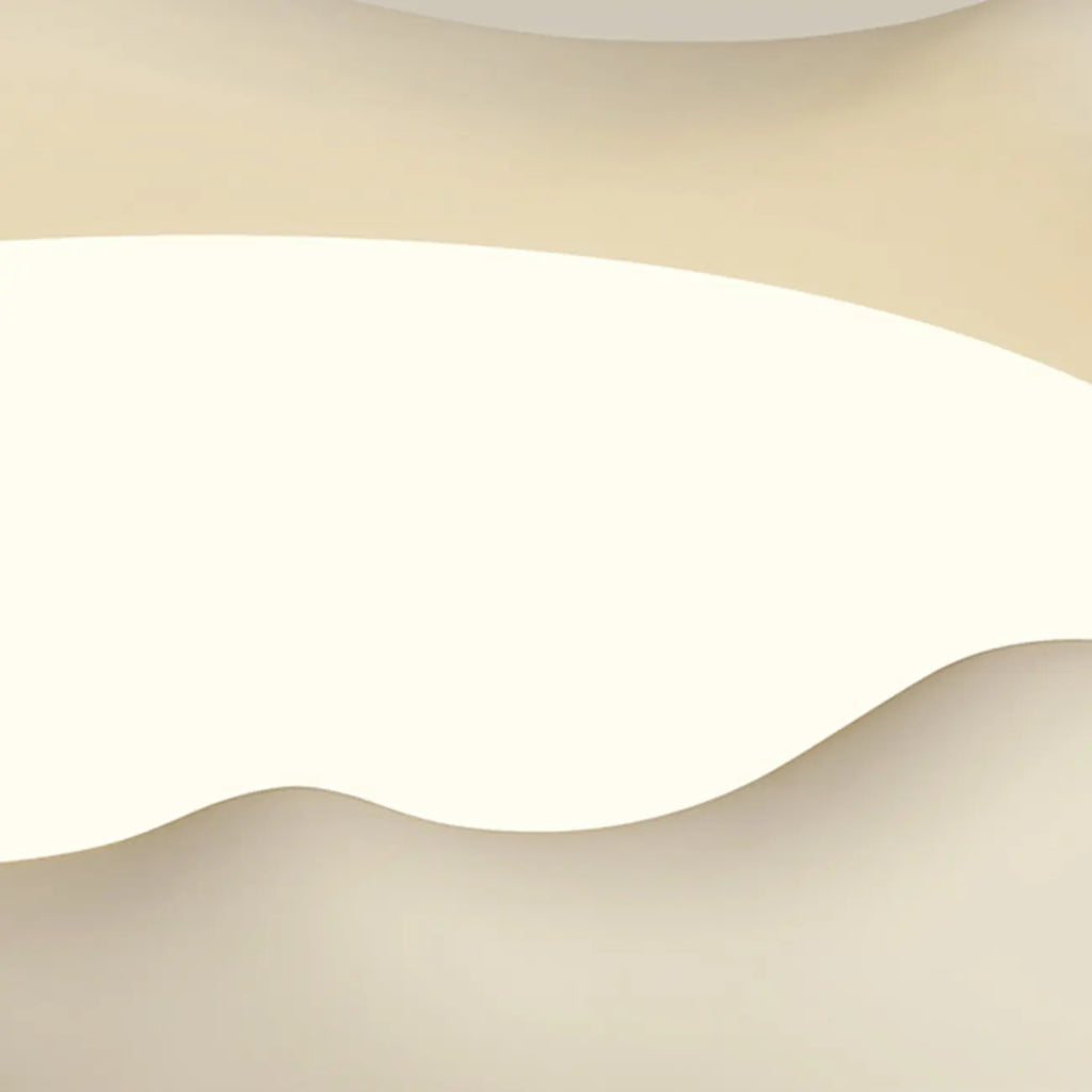 Plafoniera a filo dal design artistico con effetto crema acrilica