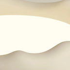 Plafoniera a filo dal design artistico con effetto crema acrilica